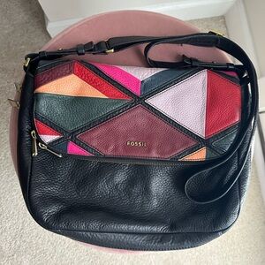 Fossil crossbody bag. Genuine pebble leather. Good condition.